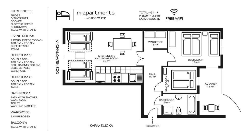 كراكوفيا M Apartments المظهر الخارجي الصورة